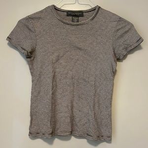 Cute black and white horizontal striped shirt